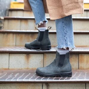 Blundstone Rustic Black Chelsea Boots (SERIES 1630 BOOTS)